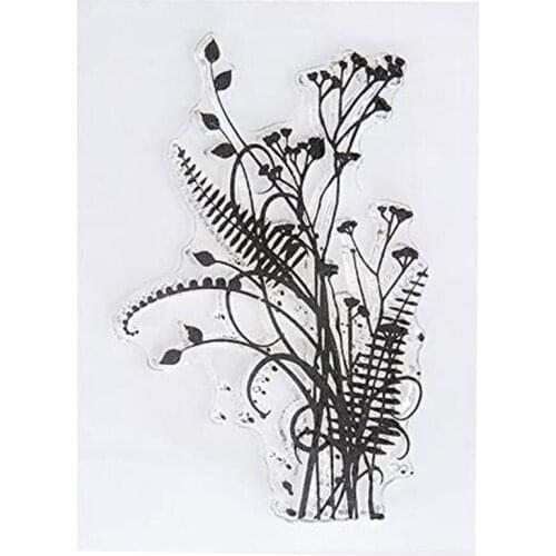 1pc Dandelion Lavender Flowers Leaves Stamp Rubber Photo Making Decorative Clear Clear Card Album Stamp Stamp Q2E7