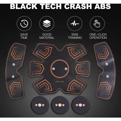 EMS Press Stimulator Slimming Fitness Exercise Machine Equipment ABS Electric Muscle Trainer Abdominal Home Gym Office Fitness