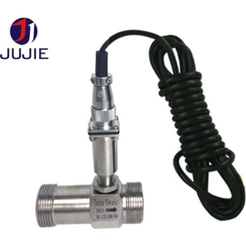 DN15 DN20 DN25 DN32 DN40 DN50 Liquid water diesel fuel high precision turbine flowmeter thread connection flow sensor Pulse