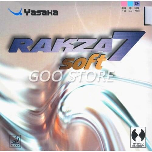 YASAKA RAKZA 7 Soft Table Tennis Rubber Control+ Loop Pimples in Ping Pong Sponge Tenis De Mesa