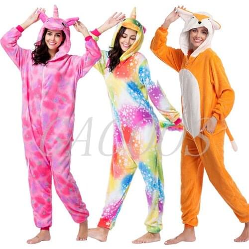 Winter Stitch Sleepwear Onesies Pajamas Baby Flannel Anime Stitch Pijama Unicornio Boys Girls Cartoon Panda Licorne Sleepers