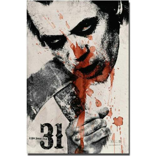 027 A Rob Zombie Film 31 Poster Wall Silk Cloth Poster Art Decoration Gift