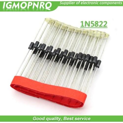 20pcs/lot 1N5822 40V 3A DIP Schottky New Original