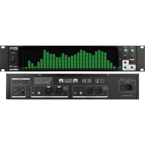 2U dual 31-segment digital spectrum display audio recording studio