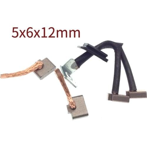 4pcs 5x6x12mm for Volkswagen Jetta 5-speed Daewoo car generator starter motor carbon brushes