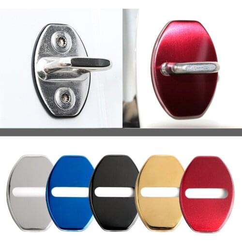 4pcs/set Anti Rust Car Door Lock Protective Cover For Volkswagen Sagitar Polo Golf Car Styling Accessories