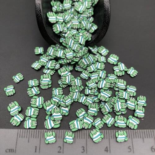 50g Frog Polymer Clay Sprinkle For Kids Diy ,Soft Clay For Craft Clay/Nail Art /Scrapbook Decoration DIY, Craft Filler