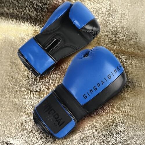 Adults kids Women/Men Boxing Gloves PU Leather MMA Muay Thai Boxe De Luva Mitts Sanda Sparring GYM Equipments 8 10 12 6 OZ boks