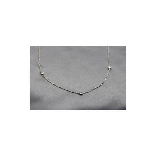 Zircon Stone Chain Necklace
