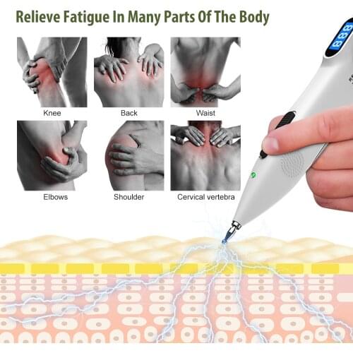 Electronic Acupuncture Energy Pen Pain Relief Meridian Body Point Stimulate Massager Electric Shock Pen Physical Therapy Device