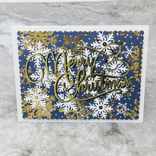 KSCRAFT Snowflake Background Metal Cutting Dies Stencils for DIY Scrapbooking/photo album Decorative Embossing Paper Cards