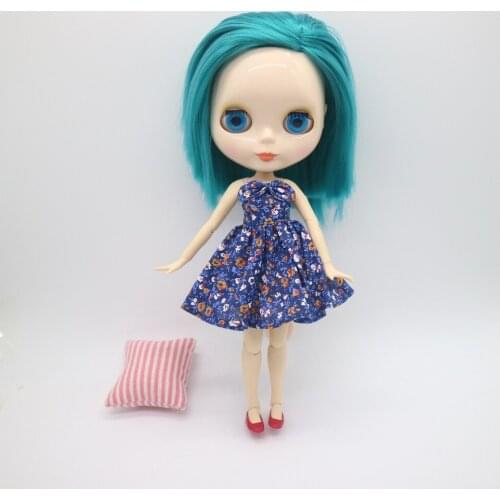 Green Hair joint body Nude blyth Doll,Factory doll Fashion doll Suitable For DIY For Girls 0626