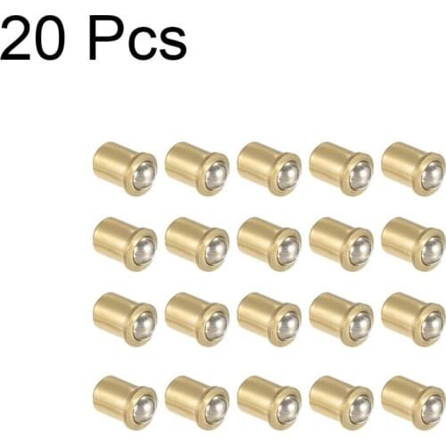 Uxcell Door Cabinet Closet Drawer 5mm 7mm Dia Brass Ball Catch Latch Catcher Cabinet & Furniture Door Catches 20pcs