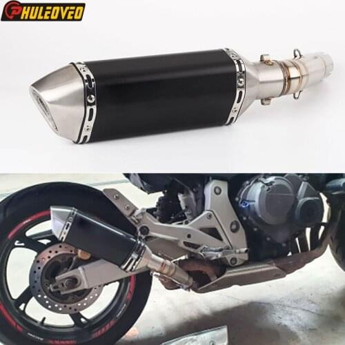 Laser Mark for Honda CB600F 2007-2013 Hornet 600 Motorcycle Exhaust System with Muffler Escape Demper ConnectLink Pipe DB Killer