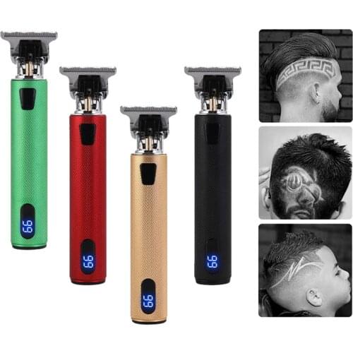 Hair Clipper T Bald Head Professional Hair trimmer Men Barber Machine LCD Display Electric Razor Shaver trimmer for Men