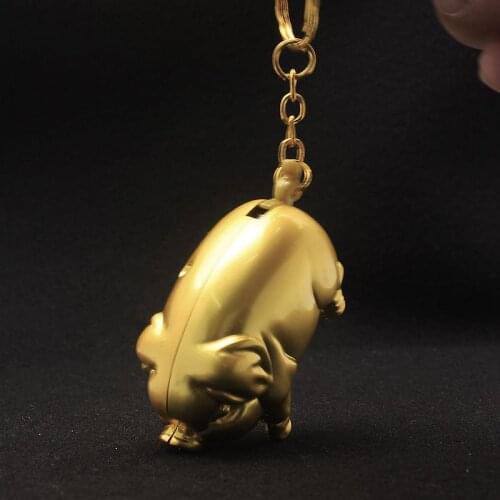 Metal Butane Lighter Creative Golden Pig Shape Gas Lighter Butane Cigarettes Lighters Metal Lighters Smoking Accessories