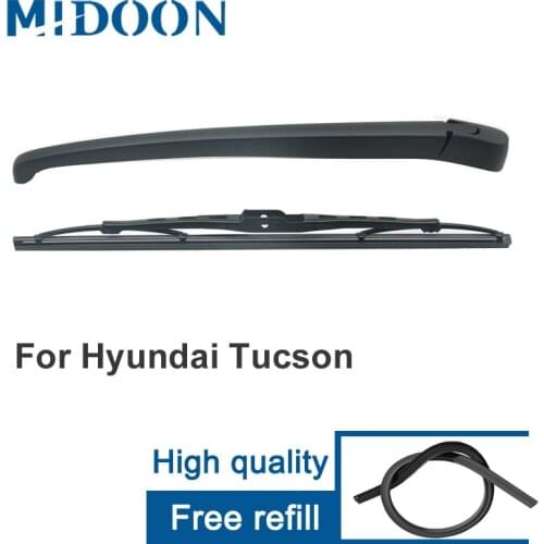 MIDOON Wiper 13" Rear Wiper Blade & Arm Set Kit For Hyundai Tucson 2004-2010 Windshield Windscreen Rear Window