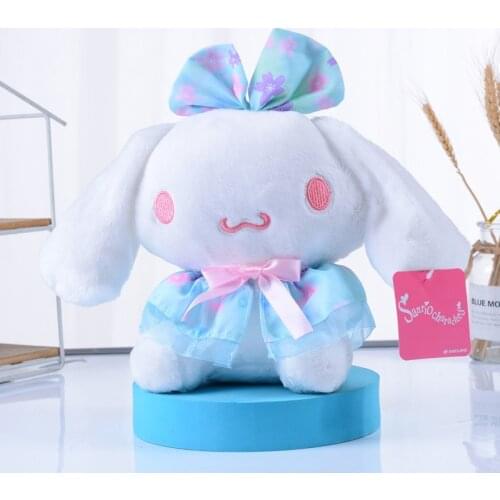 20Cm Kawaii Cartoon Big Ears Sakura Fairy My Melody Cinnamoroll Soft Stuffed Plush Dolls Peripheral Plush Toys Girls Kids Gift