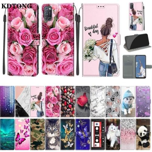 Fashion Phone Case for Oppo A15 A52 A53 4G Coque Flip Leather Wallet Bracket Multi Function Shockproof Protection Cover Capa