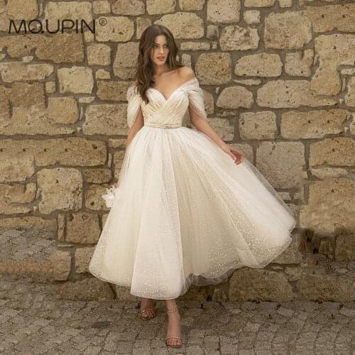 MQUPIN Beach Wedding Dresses