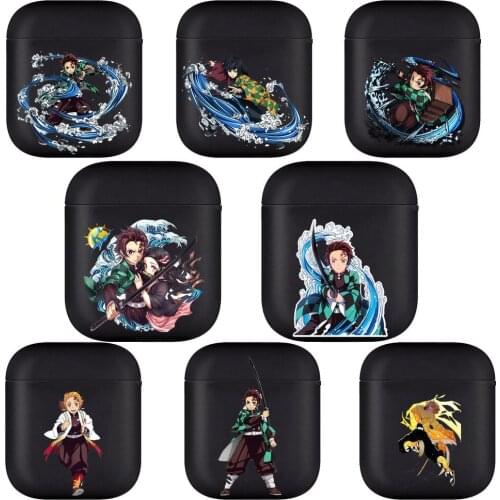 Anime cartoon ghost slayer blade Soft Silicone Cases For Apple Airpods 1/2 Protective Bluetooth Wireless Earphone Cover For Appl