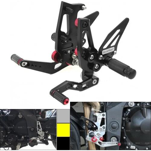 Rear Set Rearsets Foot Peg Rest Footpeg Brake Shift Lever Pedal For Triumph Speed Triple 1050 11-15 2011 2012 2013 2014 2015