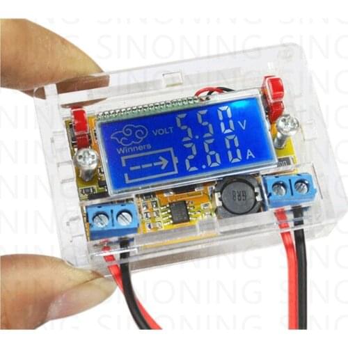 DC-DC 5-23V To 0-16.5V 3A Adjustable Step-down Power Supply Module Voltage Current LCD Display Step Down Buck Regulator + Case