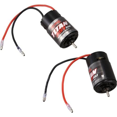 2 Pcs 550 Brushed Motor 1: 10 RC Crawler Axial SCX10 AXI03007 90046 for Traxxas TRX4 TRX6 Redcat Wltoys, 29T & 35T