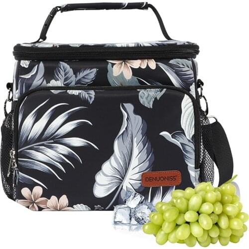 Shoulder Thicker Cooler Bag Thermal Lunch Bag Tote Insulated Ice Pack Portable Picnic Drink Food Cooler Bag Folding Insulation