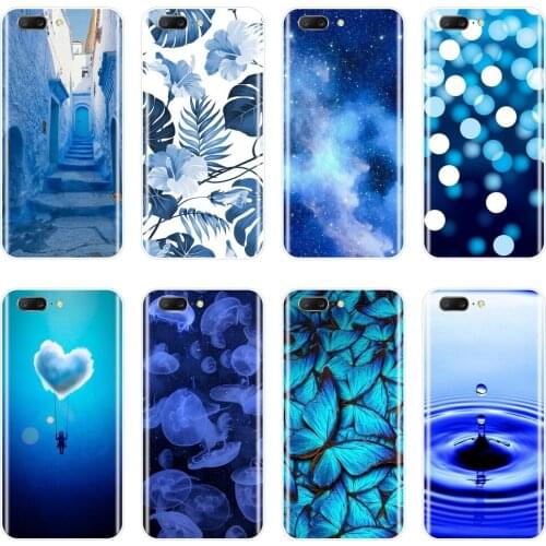 TPU Blue Heart Flower Star Butterfly Phone Case For OnePlus 3 3T 5 5T 6 6T Soft Silicone Back Cover For One Plus 6 6T 5 5T 3 3T
