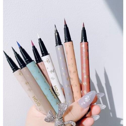 HOJO Color Waterproof Long-lasting Eyeliner Does Not Smudge 8 Color Quick-drying Liquid Eye Liner Pen