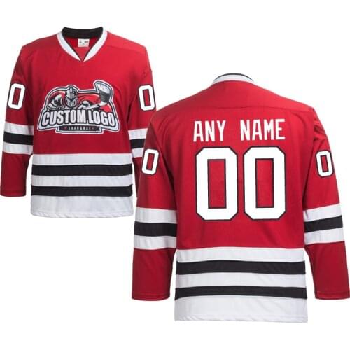 Embroidery ice hockey jerseys wholesale custom jerseys