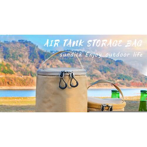 SUNDICK Gas Tank Protective Case 900D Oxford Cloth Fuel Cylinder Storage Bag for Outdoor Camping Hiking Gas Cover