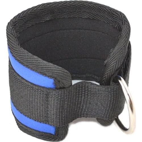 1 pair Body Building Resistance Band D-ring Ankle Strap Buckle Gym Multi Thigh Ankle Cuffs Power Weight Lifting Fitness