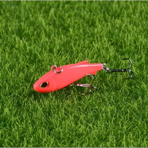 1pcs Sinking Mini VIB Fishing Lure 4cm 4g Vibration Artificial Baits Winter Ice Fishing Wobblers Bass Crankbait Fishing Tackle