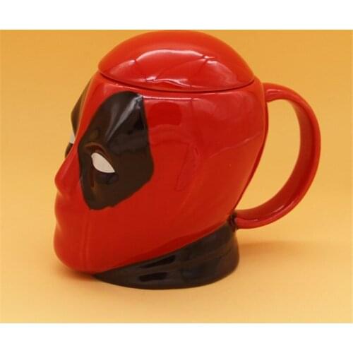 350ml 3D Marvel Deadpool Cartoon Water Cup Coffee Milk Tea Ceramic Mug Home Office Collection Cup Festival Children Gifts Cup