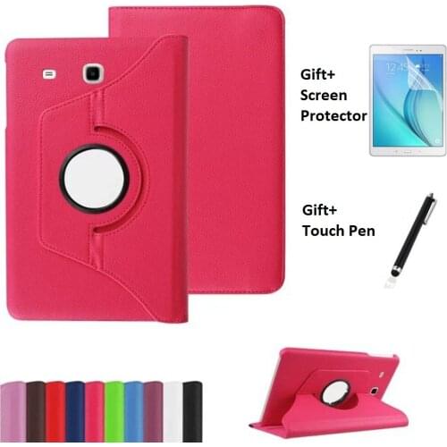 360 Degree Rotating PU Leather Cover include Back Case Full Body Case for Samsung Galaxy Tab E 9.6 T560 T561