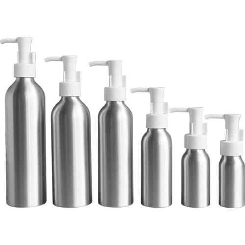 5pcs 30ml 50ml 100ml 150ml 200ml 250ml Empty Portable Cosmetic Containers Cream Lotion Aluminum bottle