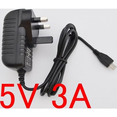 50pcs high quality 5v 3a Micro Usb Ac/dc Power Adapter Uk Plug Charger Supply 5v3a For Raspberry Pi Zero Tablet Pc Other The