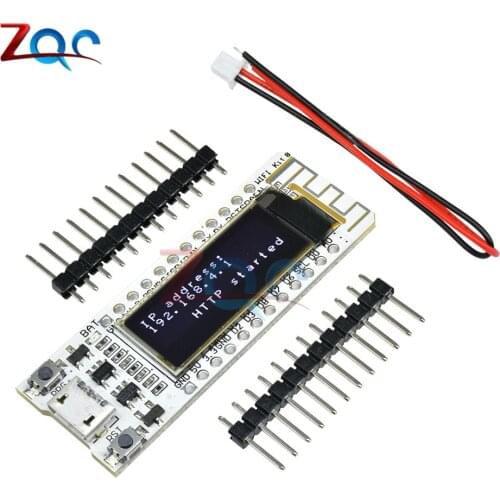 0.91 inch OLED ESP8266 WIFI Chip CP2014 32Mb Flash ESP8266 Wireless Module Internet of things Board PCB NodeMcu for Arduino IOT
