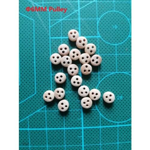 Φ6MM Wooden Pulley Ship model building kits accessories 20pcs/set wholesale