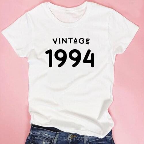 T Shirt Women Summer Tops Printing Tee Shirt Femme 25th Birthday Gift Tshirt Women Birthday Party Harajuku Sloga