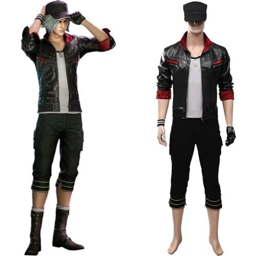Final Fantasy VII Remake Cosplay Leslie Kyle Cosplay Costume Adult Men Outfit Full Suit Halloween Carnival Party Costumes