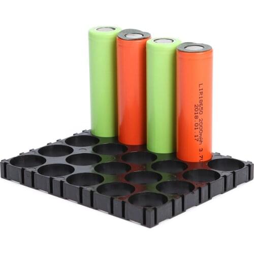 2pcs 4x5 Battery Bracket 18650 Safety Anti Vibration Holder Bracket 22x22mm pc+pp+gp Meterials Lithium Batteries Support Stand