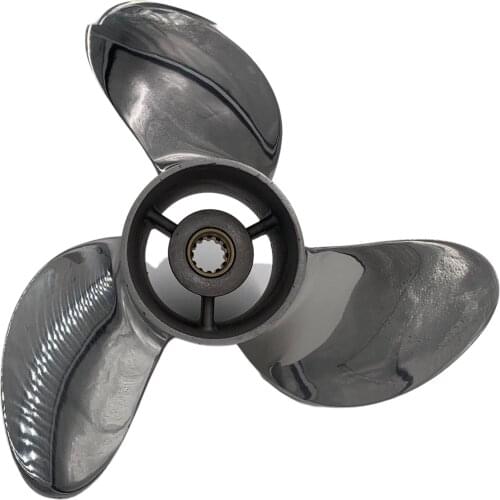 Boat Propeller 7.8x8 for Mercury 5HP-6HP 3 Blades Stainless Steel Prop SS 12 Tooth RH OEM NO: 48-812950A02 7.8x8