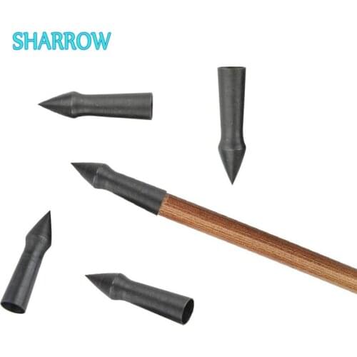 6/12/24pcs Archery Steel Arrowheads 65 100 Grain Broadhead Tips Target Point for OD8mm Arrow Shafts Hunting Shooting Accessories