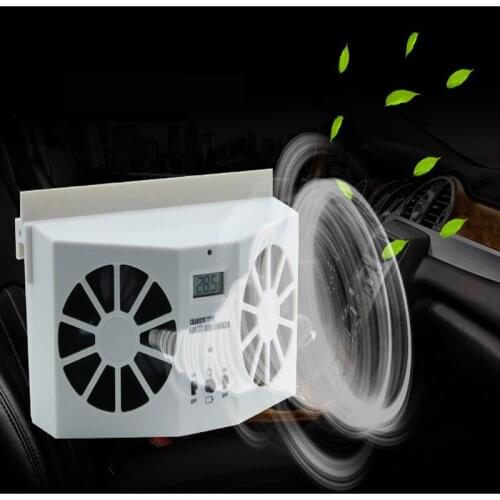 Rechargeable Car Solar Powered Fan Car Window Ventilation Air Vent Cooling Exhaust Fans Ventilation System Auto Fan Summer Cool