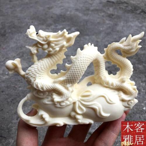 Crafts decor hand Ivory fruit dragon ornamen cutting dies Home Furnishing decoration creative arts and crafts Dehua porcelain