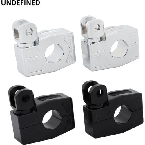 Highway Foot Pegs 25mm 32mm 38mm Short Engine Guard Bar Footrest Peg Clamp Mount For Harley Yamaha Dragstar400 Touring Road King