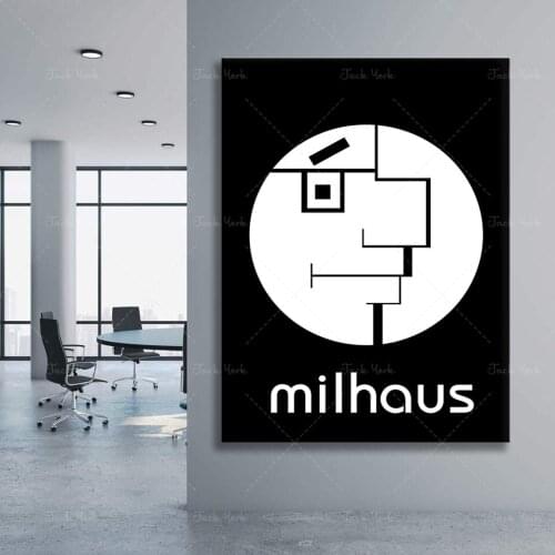 Bauhaus poster | milhaus Simpson | funny poster